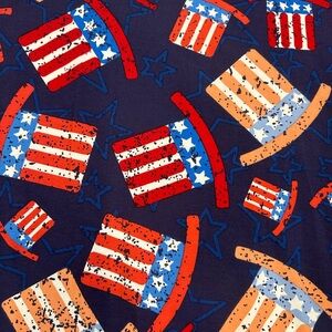 NWT LuLaRoe Patriotic Top Hat Americana Irma Sz L